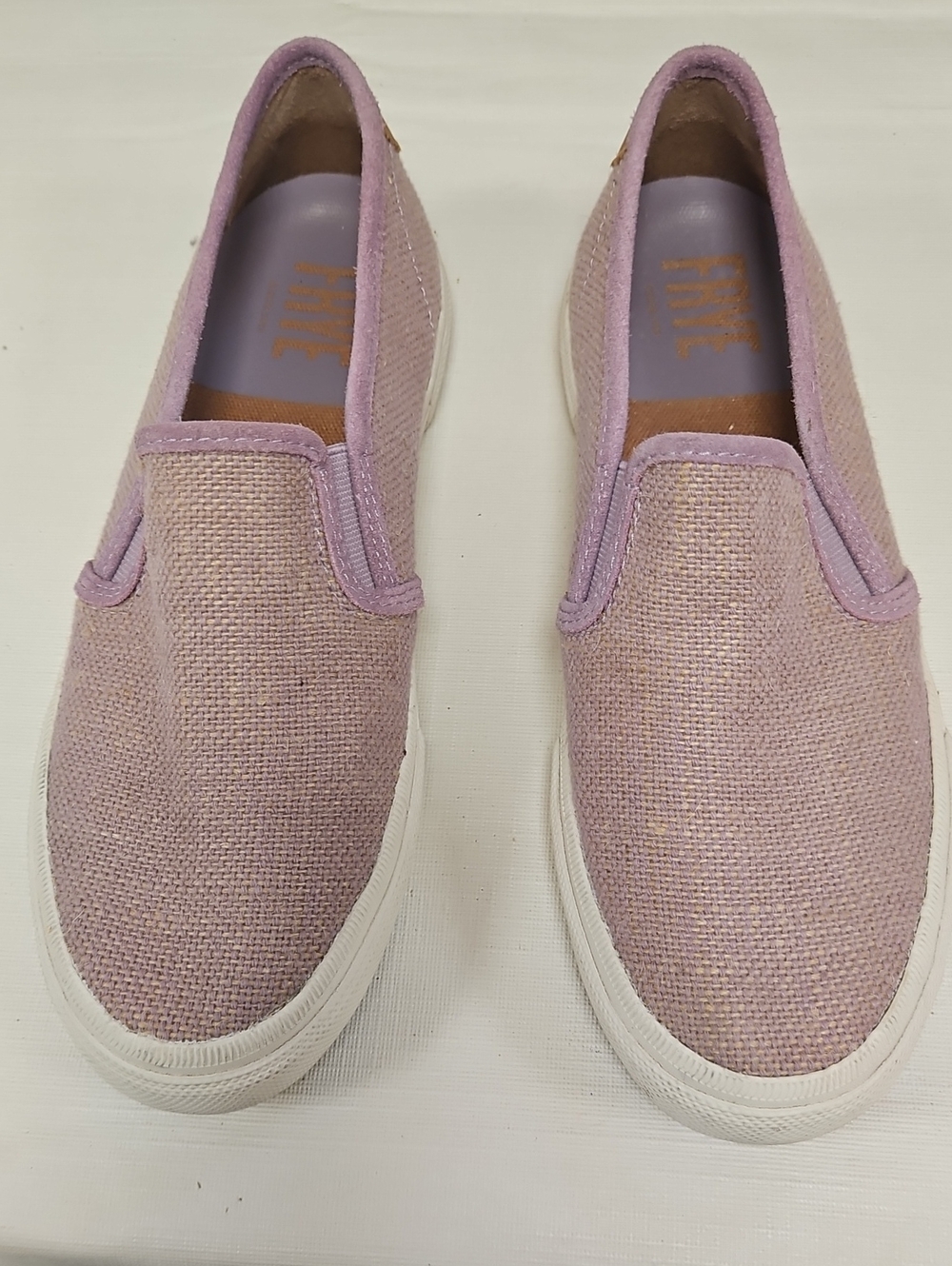 Frye Slip-On Canvas Sneakers in Lavender Pink
